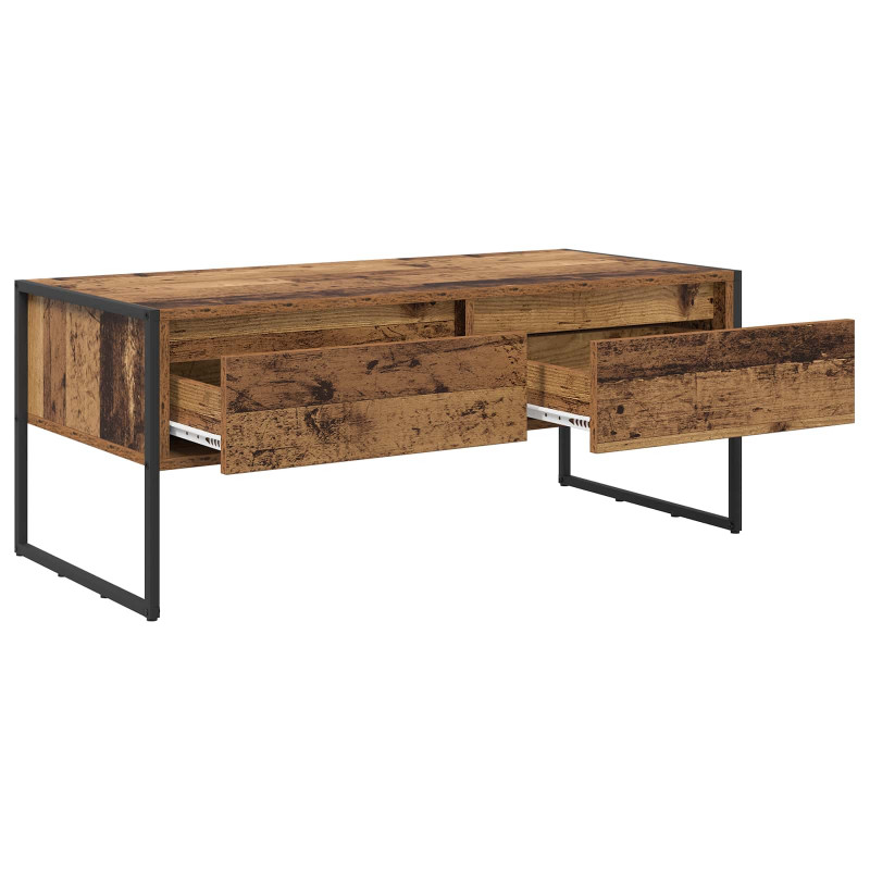 Stolik kawowy z szufladą Stare drewno 100 x 46 x 40 cm
