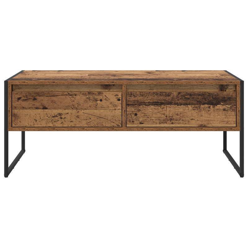Stolik kawowy z szufladą Stare drewno 100 x 46 x 40 cm