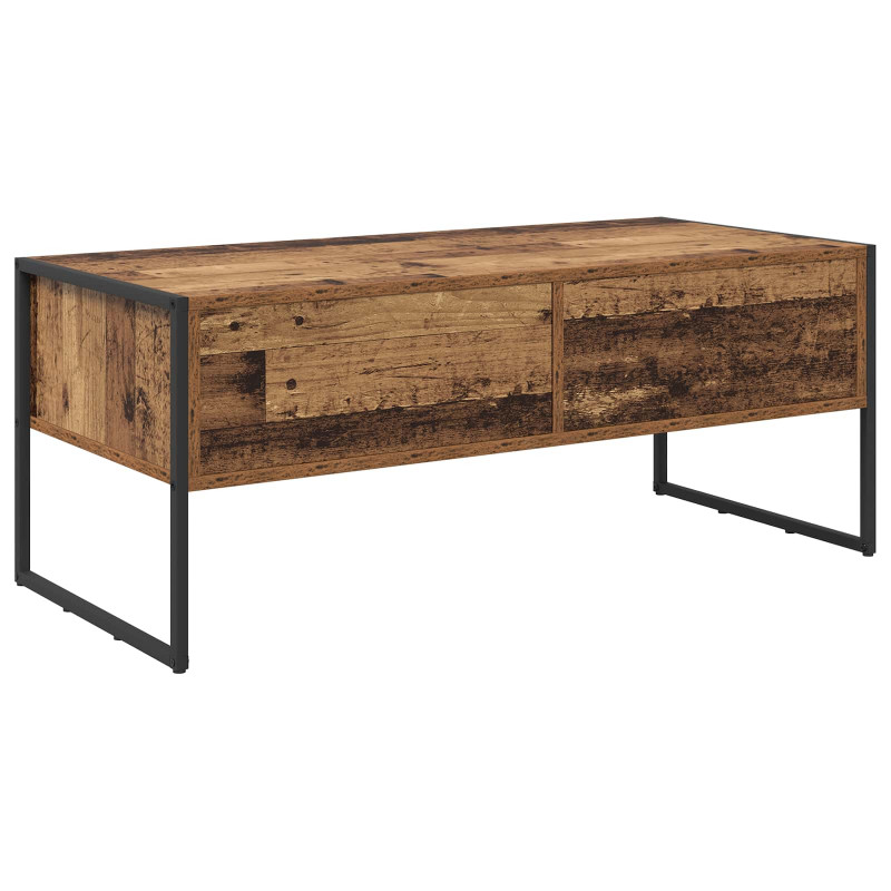 Stolik kawowy z szufladą Stare drewno 100 x 46 x 40 cm