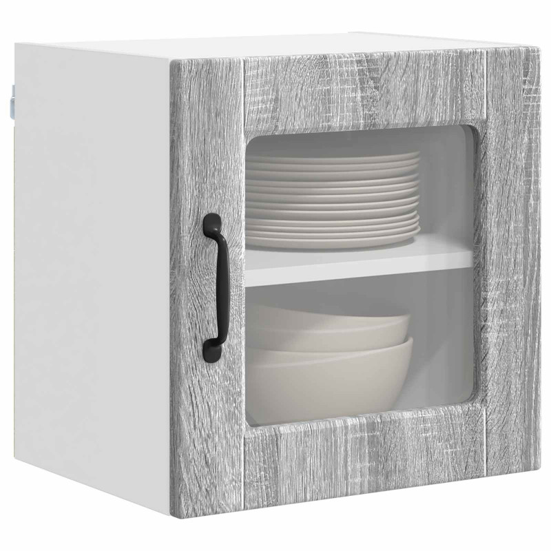 Szafka kuchenna z półką 2 pcs Szary Sonoma 40 x 31 x 40 cm