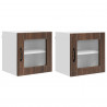 Szafka kuchenna z półką 2 pcs Brązowy dąb 40 x 31 x 40 cm