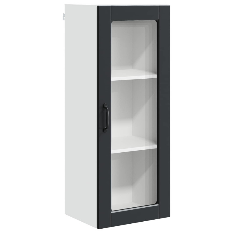 Szafka kuchenna Czarny 40 x 31 x 100 cm Materiał drewnopochodny