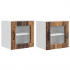 Szafka kuchenna z półką 2 pcs Stare drewno 40 x 31 x 40 cm