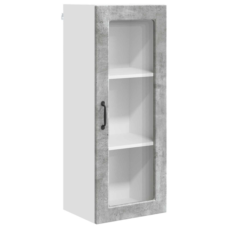 Szafka kuchenna z półką Betonowy szary 40 x 31 x 100 cm