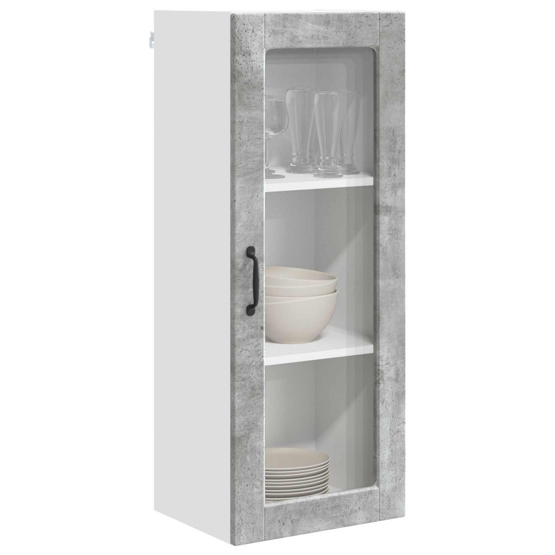 Szafka kuchenna z półką Betonowy szary 40 x 31 x 100 cm