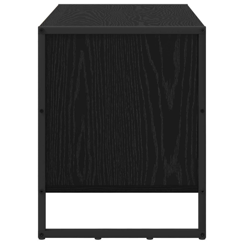 Szafka na buty z przechowywaniem Czarny Dąb 60 x 35 x 44 cm