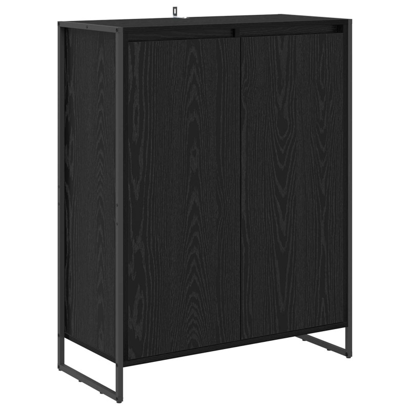 Szafka na buty z przechowywaniem Czarny Dąb 79 x 36 x 100 cm