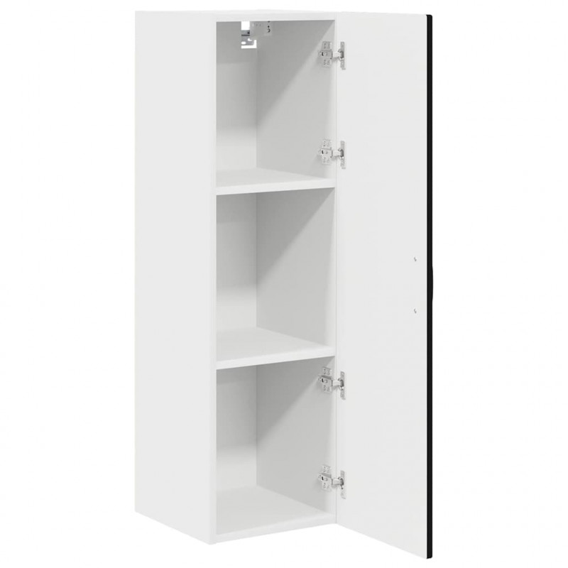 Szafka kuchenna Czarny 30 x 31 x 100 cm Materiał drewnopochodny