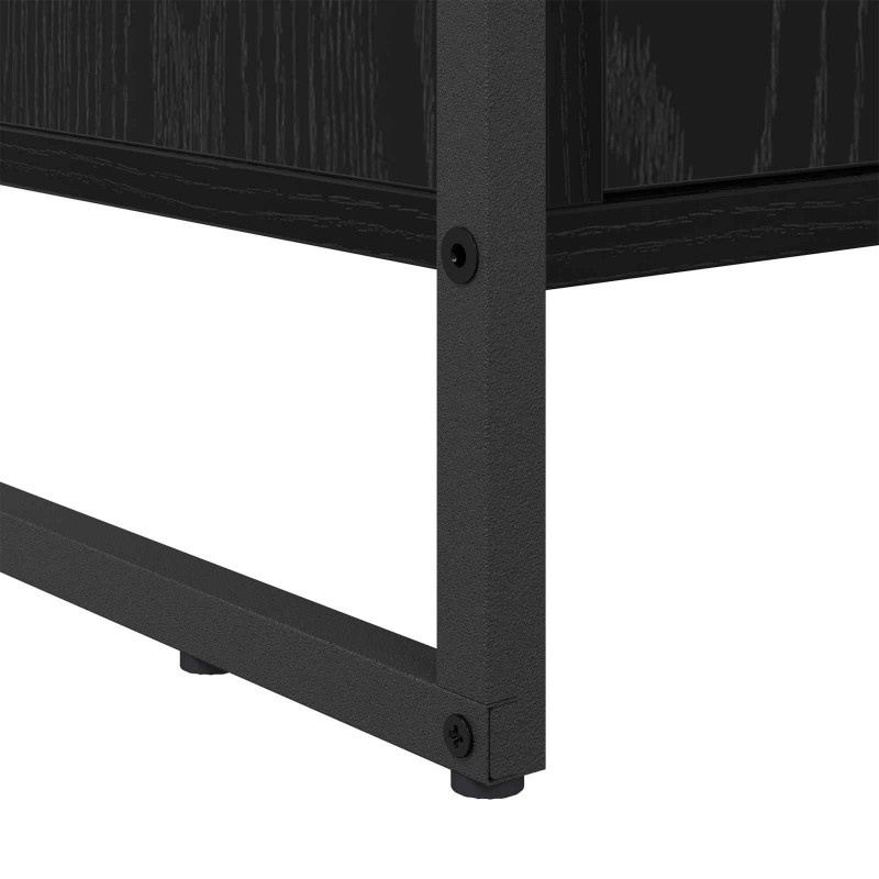 Szafka na buty z przechowywaniem Czarny Dąb 79 x 36 x 100 cm