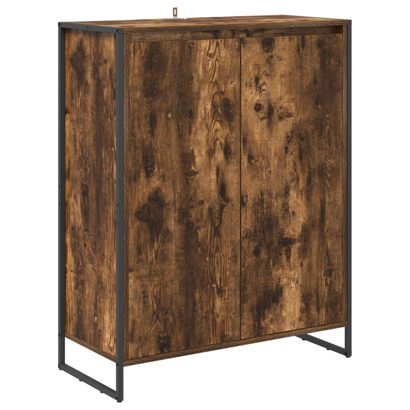 Szafka na buty z przechowywaniem Dąb dymny 79 x 36 x 100 cm