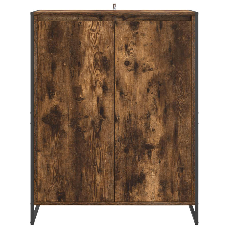 Szafka na buty z przechowywaniem Dąb dymny 79 x 36 x 100 cm