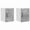 Szafka kuchenna z półką 2 pcs Betonowy szary 30 x 31 x 40 cm