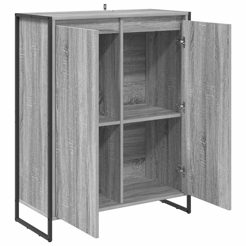 Szafka na buty z przechowywaniem Szary Sonoma 79 x 36 x 100 cm