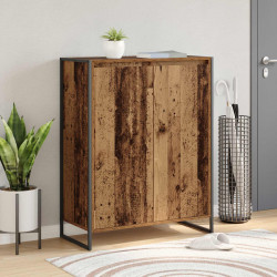 Szafka na buty z przechowywaniem Stare drewno 79 x 36 x 100 cm