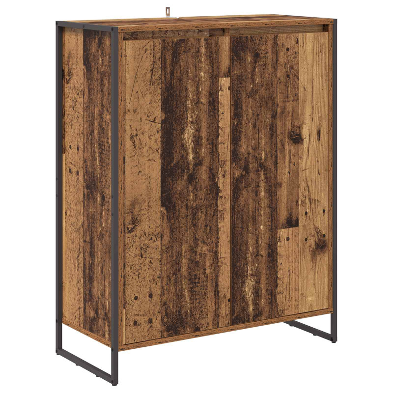 Szafka na buty z przechowywaniem Stare drewno 79 x 36 x 100 cm