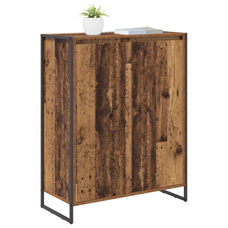 Szafka na buty z przechowywaniem Stare drewno 79 x 36 x 100 cm