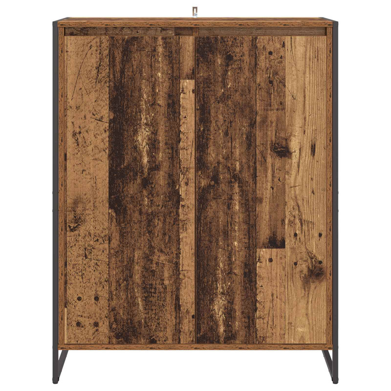 Szafka na buty z przechowywaniem Stare drewno 79 x 36 x 100 cm
