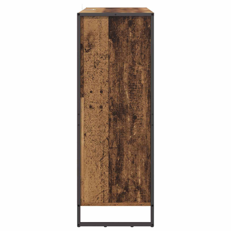 Szafka na buty z przechowywaniem Stare drewno 79 x 36 x 100 cm