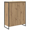 Szafka na buty z drzwiami Dąb rzemieślniczy 79 x 36 x 100 cm