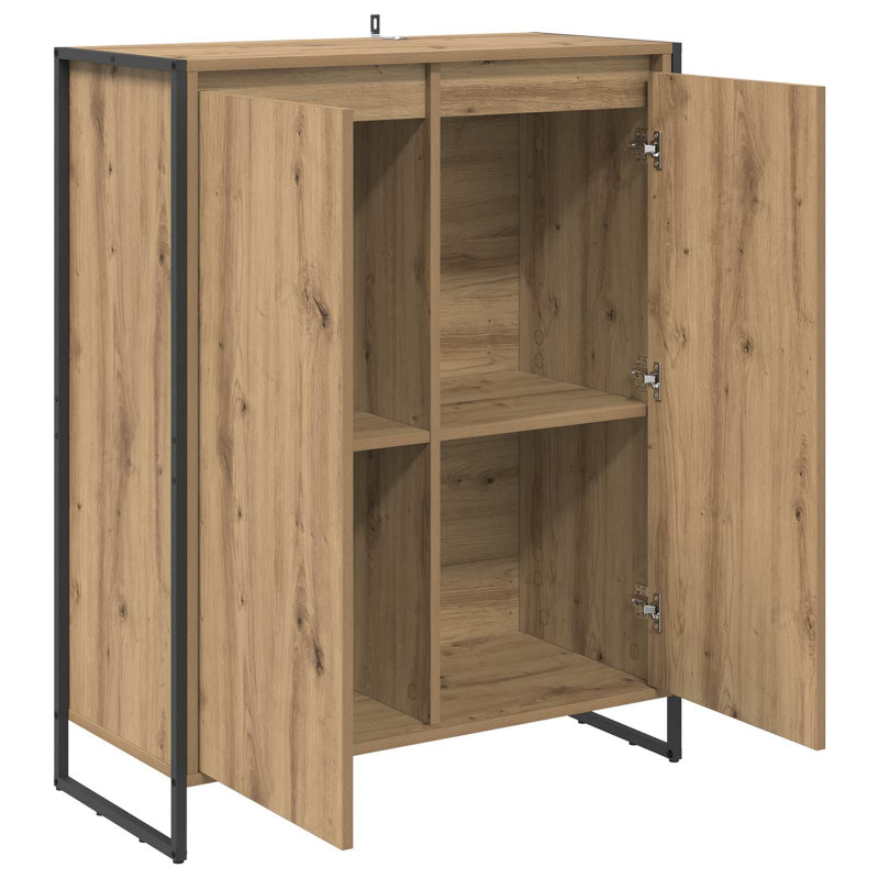 Szafka na buty z drzwiami Dąb rzemieślniczy 79 x 36 x 100 cm
