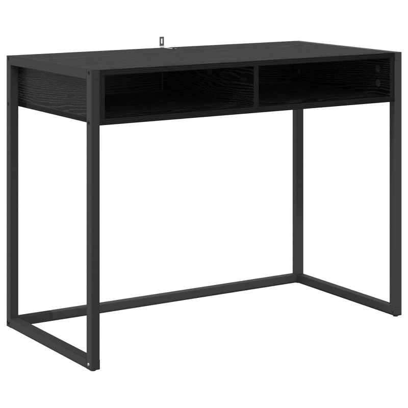 Biurko Czarny Dąb 100 x 50 x 75 cm Materiał drewnopochodny