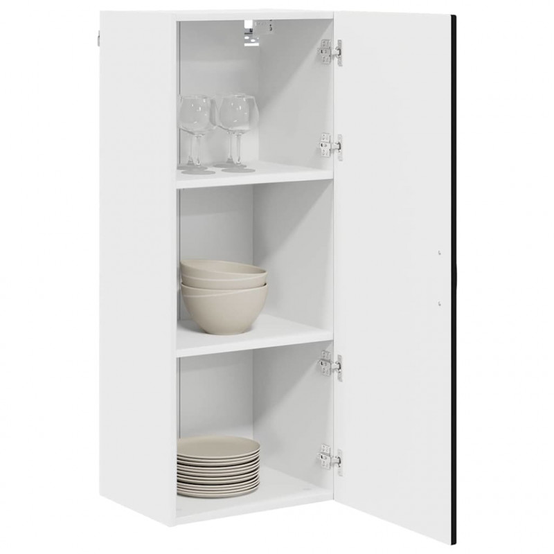 Szafka kuchenna Czarny 40 x 31 x 100 cm Materiał drewnopochodny