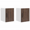 Szafka kuchenna z półką 2 pcs Brązowy dąb 30 x 31 x 40 cm