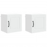 Szafka kuchenna z półką z drzwiami 2 pcs Biały 40 x 31 x 40 cm