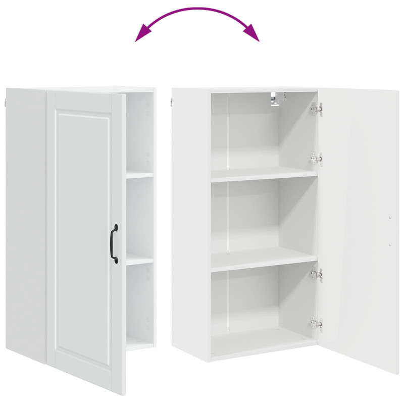Szafka kuchenna Biały 50 x 31 x 100 cm Materiał drewnopochodny