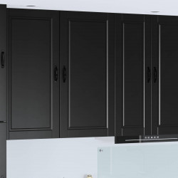 Szafka kuchenna Czarny 50 x 31 x 100 cm Materiał drewnopochodny