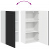Szafka kuchenna Czarny 50 x 31 x 100 cm Materiał drewnopochodny