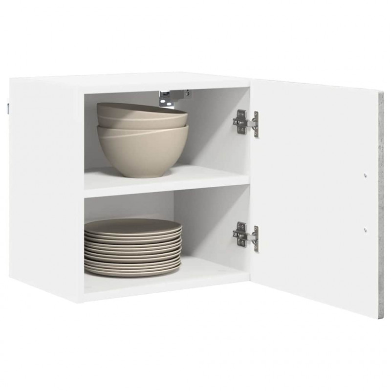 Szafka kuchenna z półką 2 pcs Betonowy szary 40 x 31 x 40 cm