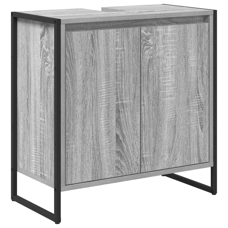 Szafka Łazienkowa z drzwiami Szary Sonoma 60 x 30 x 60 cm