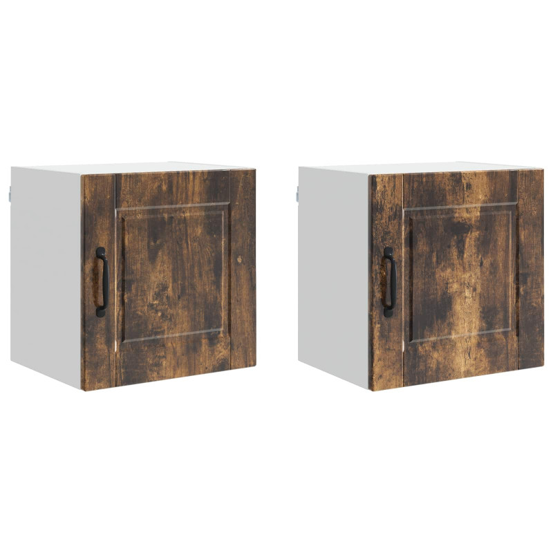 Szafka kuchenna z półką 2 pcs Dąb wędzony 40 x 31 x 40 cm