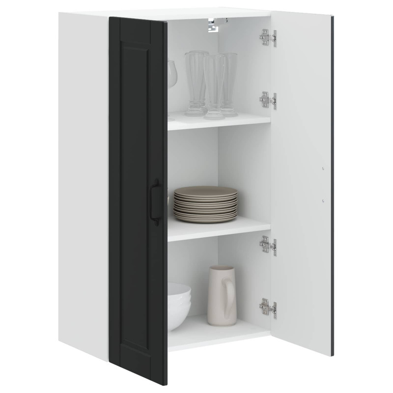 Szafka kuchenna Czarny 60 x 31 x 100 cm Materiał drewnopochodny