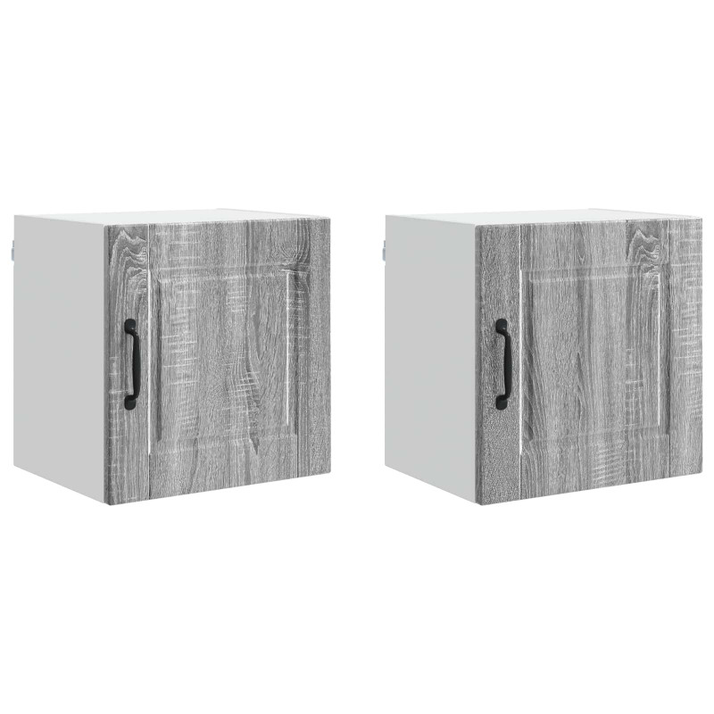 Szafka kuchenna z półką 2 pcs Szary Sonoma 40 x 31 x 40 cm