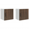 Szafka kuchenna z półką 2 pcs Brązowy dąb 40 x 31 x 40 cm