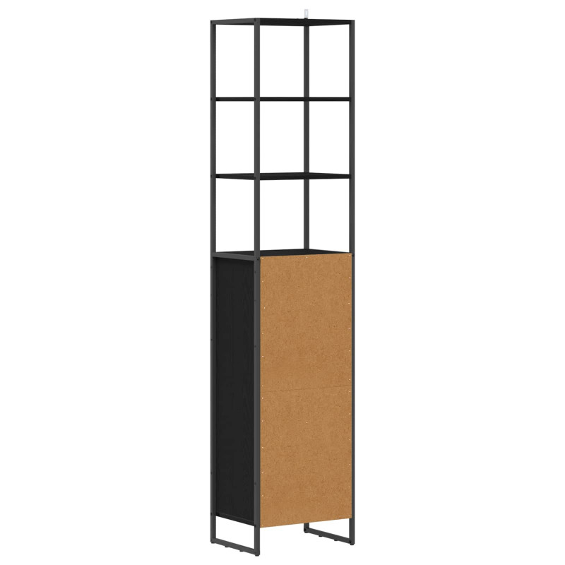Szafka Łazienkowa z szufladą Czarny Dąb 40 x 30 x 180 cm