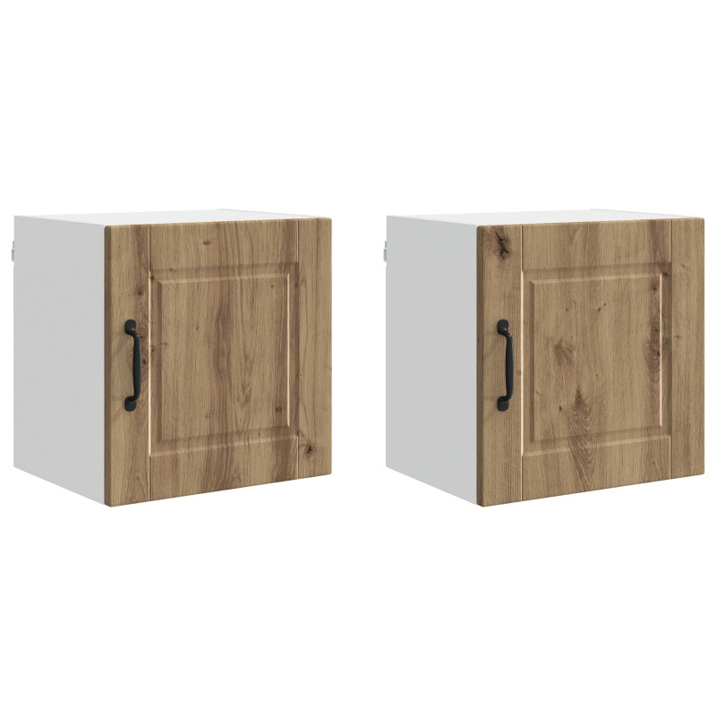 Szafka kuchenna z półką 2 pcs Dąb rzemieślniczy 40 x 31 x 40 cm
