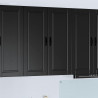 Szafka kuchenna Czarny 80 x 31 x 100 cm Materiał drewnopochodny
