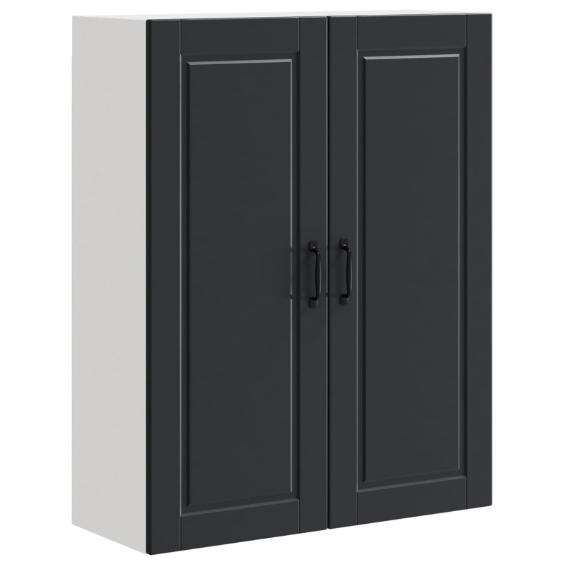 Szafka kuchenna Czarny 80 x 31 x 100 cm Materiał drewnopochodny