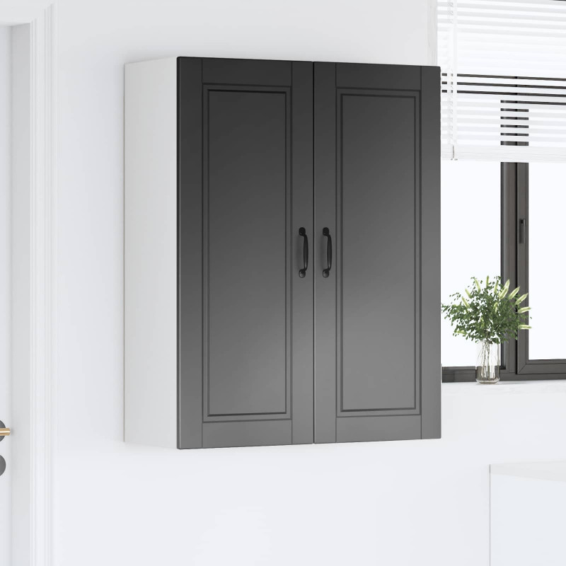 Szafka kuchenna Czarny 80 x 31 x 100 cm Materiał drewnopochodny