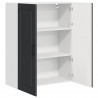 Szafka kuchenna Czarny 80 x 31 x 100 cm Materiał drewnopochodny