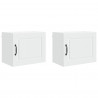 Szafka kuchenna z półką z drzwiami 2 pcs Biały 50 x 31 x 40 cm