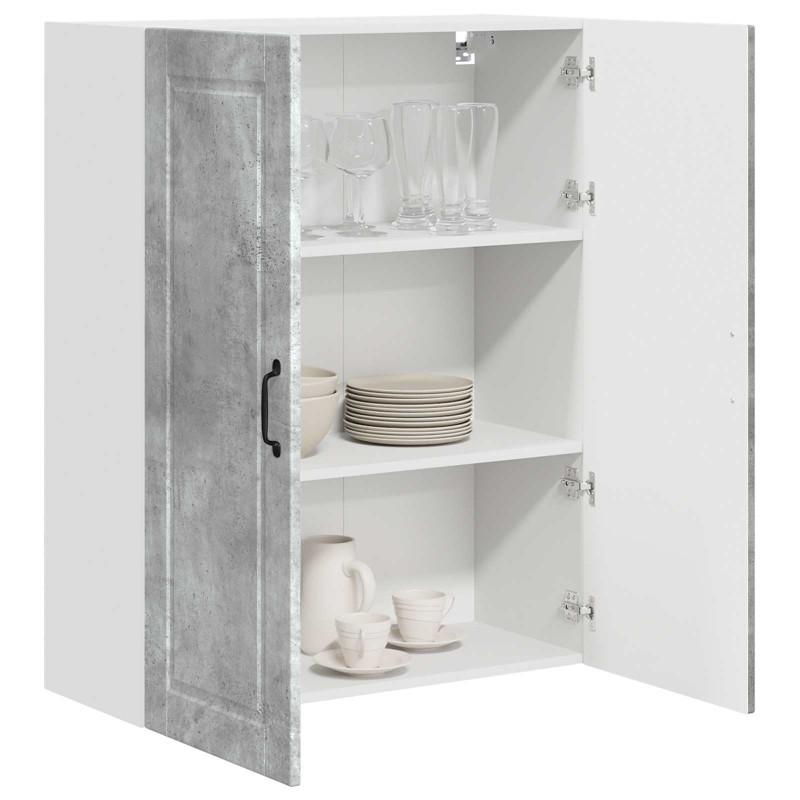 Szafka kuchenna z półką Betonowy szary 80 x 31 x 100 cm