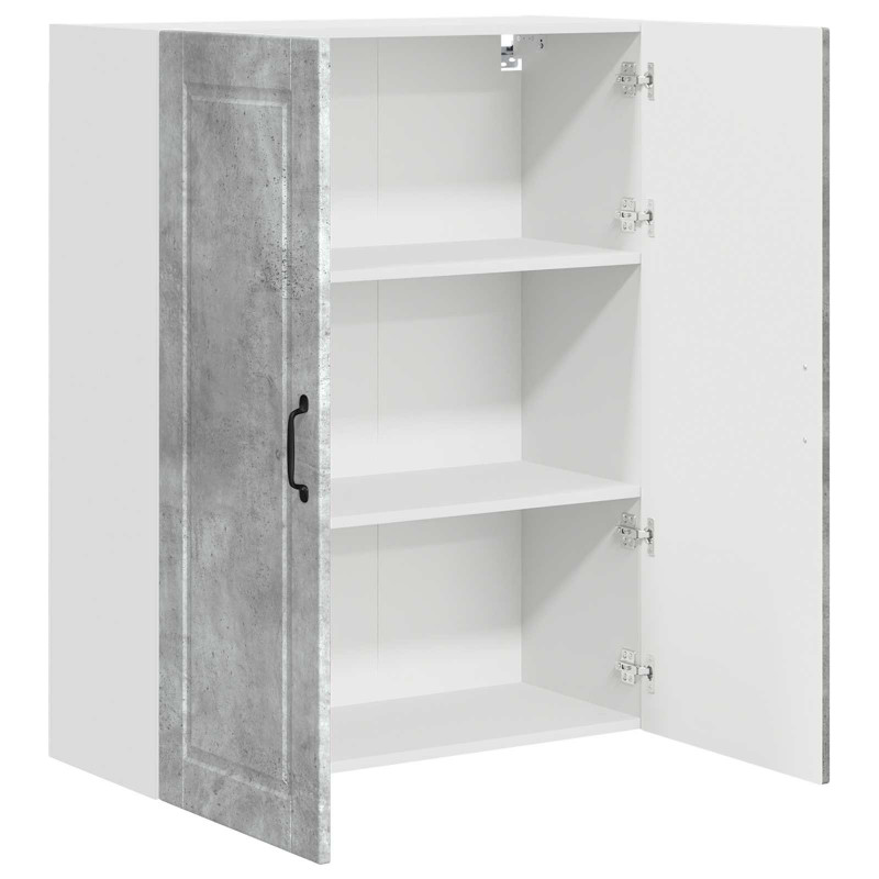 Szafka kuchenna z półką Betonowy szary 80 x 31 x 100 cm