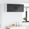 Szafka kuchenna z półką z drzwiami 2 pcs Czarny 50 x 31 x 40 cm