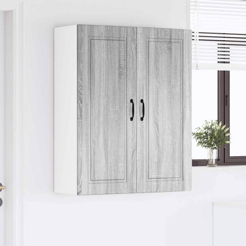Szafka kuchenna z półką Szary Sonoma 80 x 31 x 100 cm