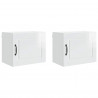 Szafka kuchenna 2 pcs Wysoki połysk biały 50 x 31 x 40 cm