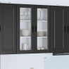 Szafka kuchenna Czarny 80 x 31 x 100 cm Materiał drewnopochodny